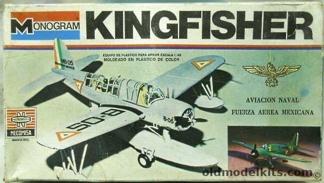 Monogram 1/48 OS2U Kingfisher Mexican Naval Air Force - Wheels or Floats, 5304A plastic model kit
